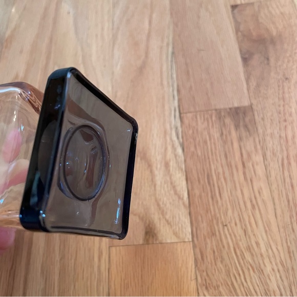 Vintage set of 4 square pedestal bottom glasses - Picture 8 of 9